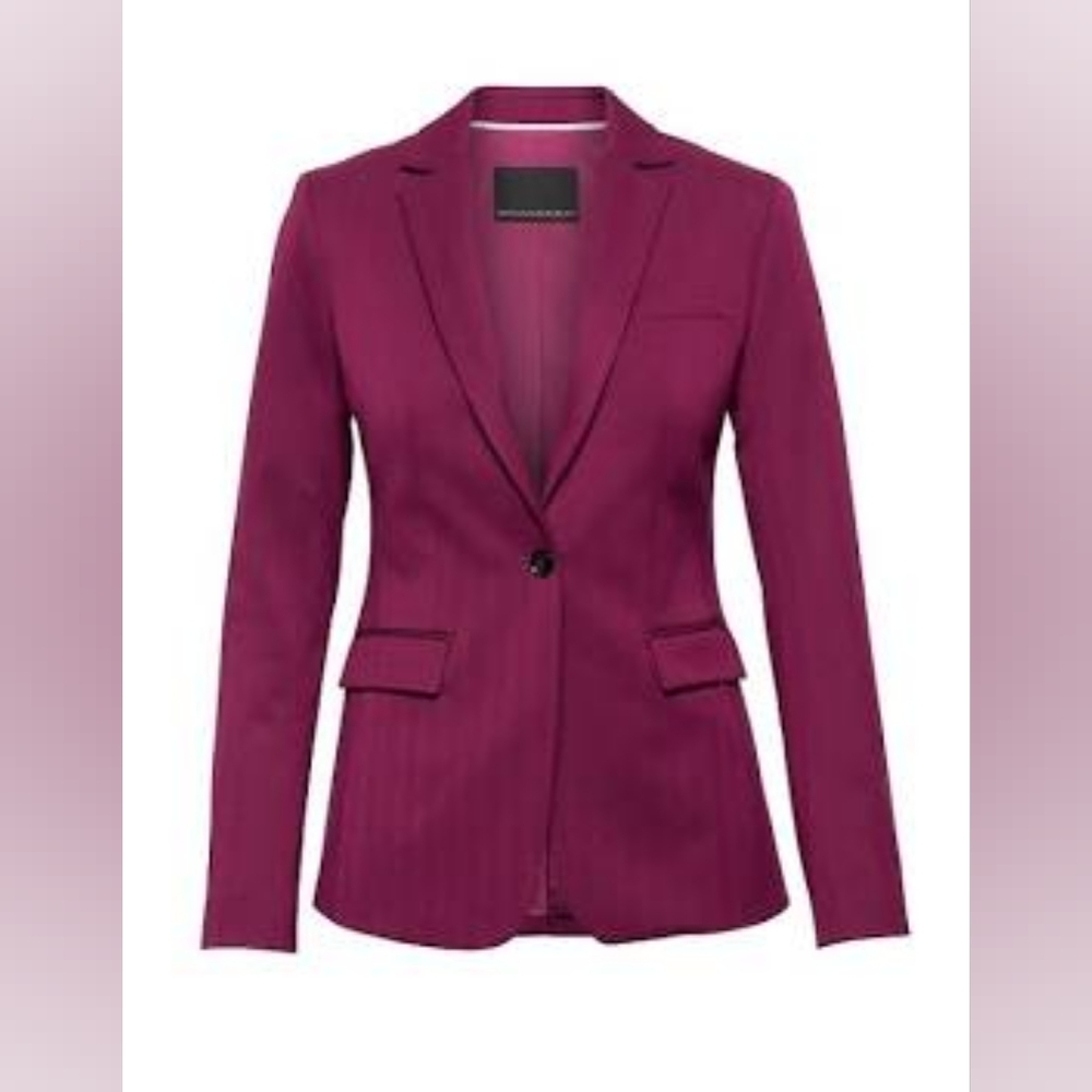 Banana Republic Long and Lean-Fit Washable Blazer Purple/Pink